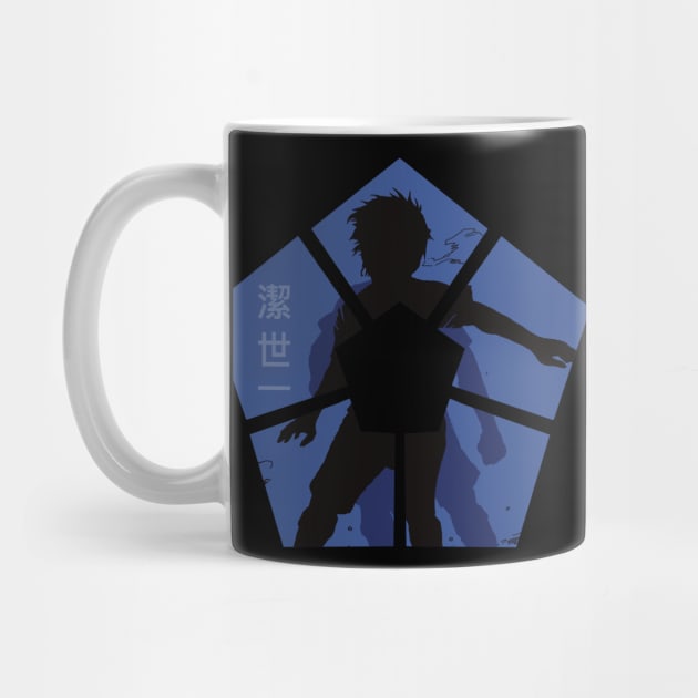 Blue lock anime characters silhouette in blue lock logo shape by Animangapoi